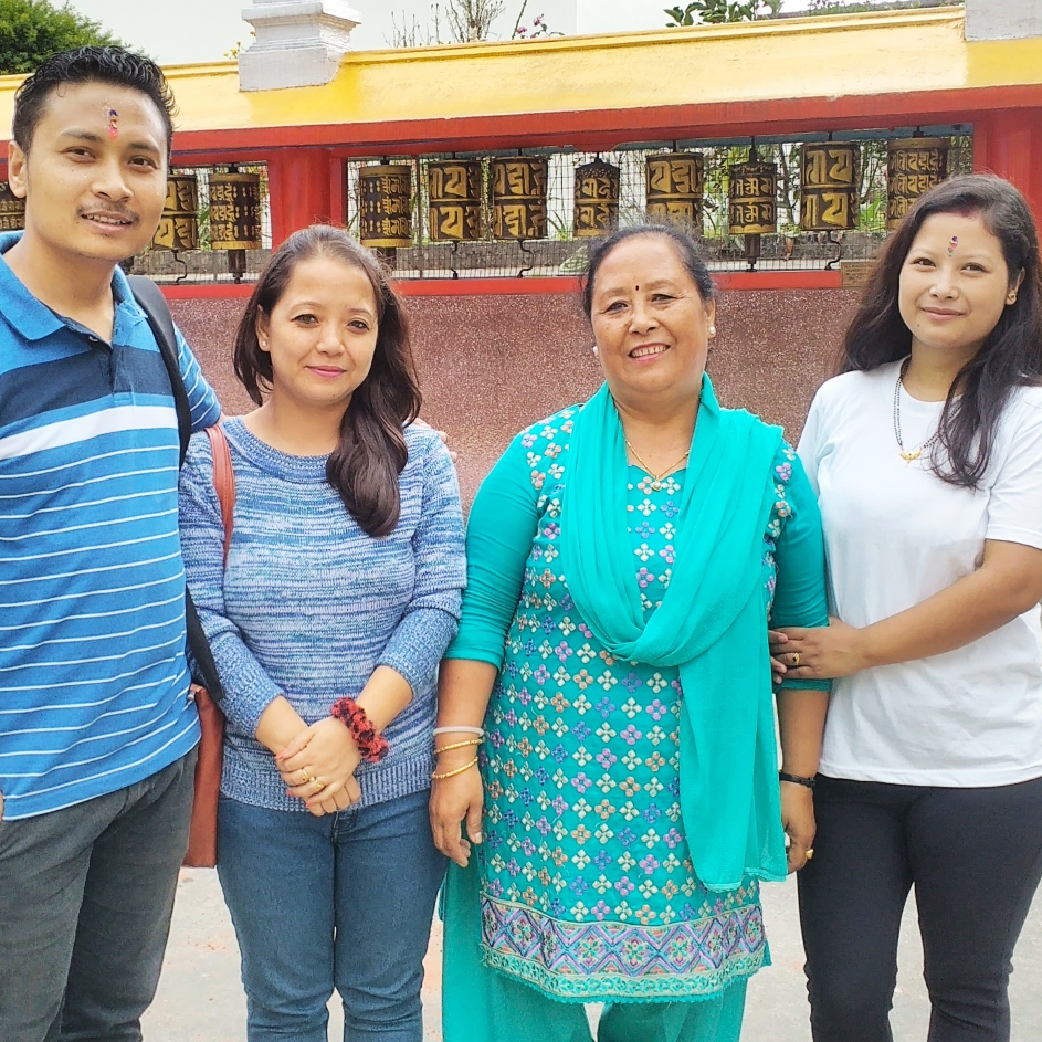 Host family at Tamang Homestay in Bijanbari Darjeeling